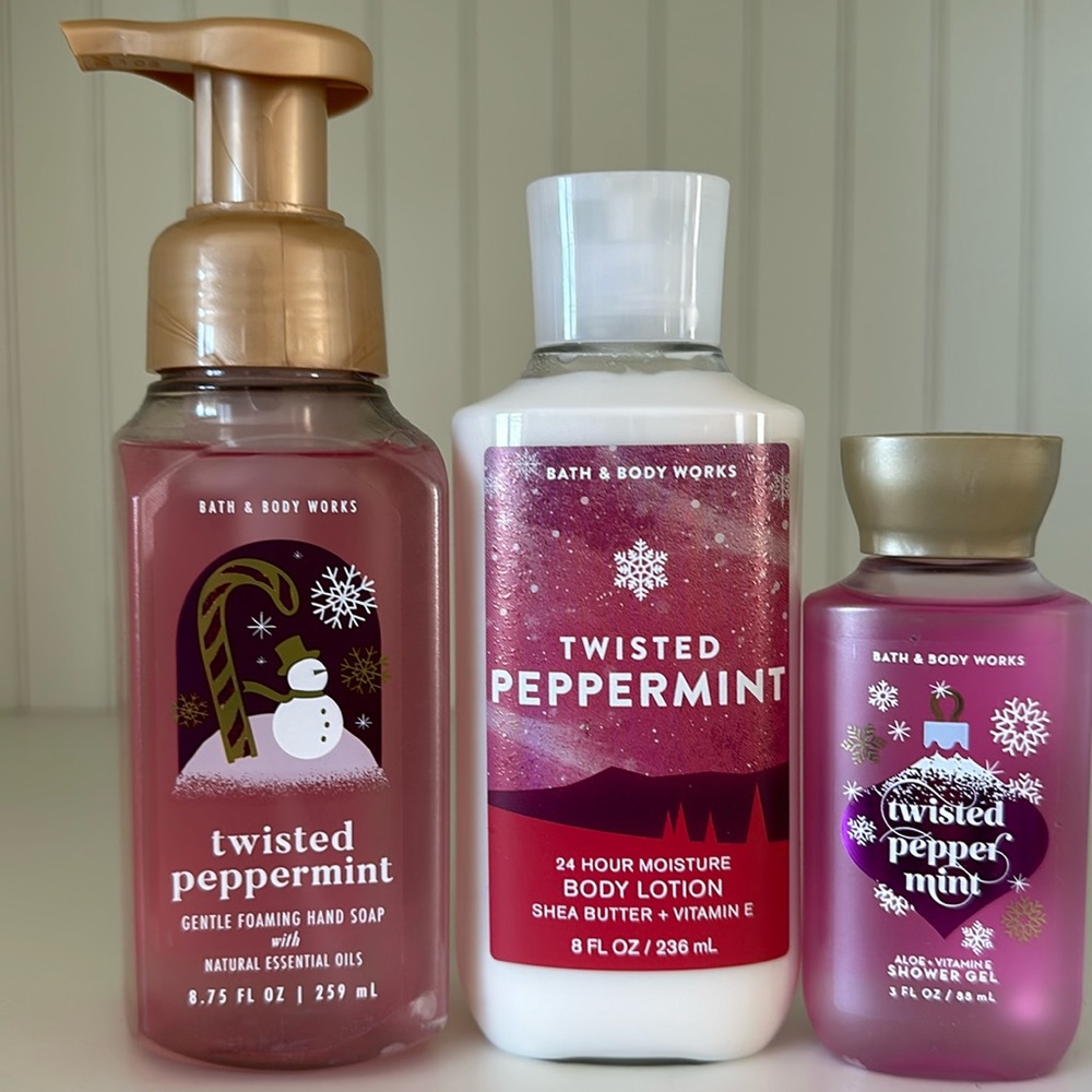 🫧 Bath & Body Works Twisted Peppermint gift set🎄
